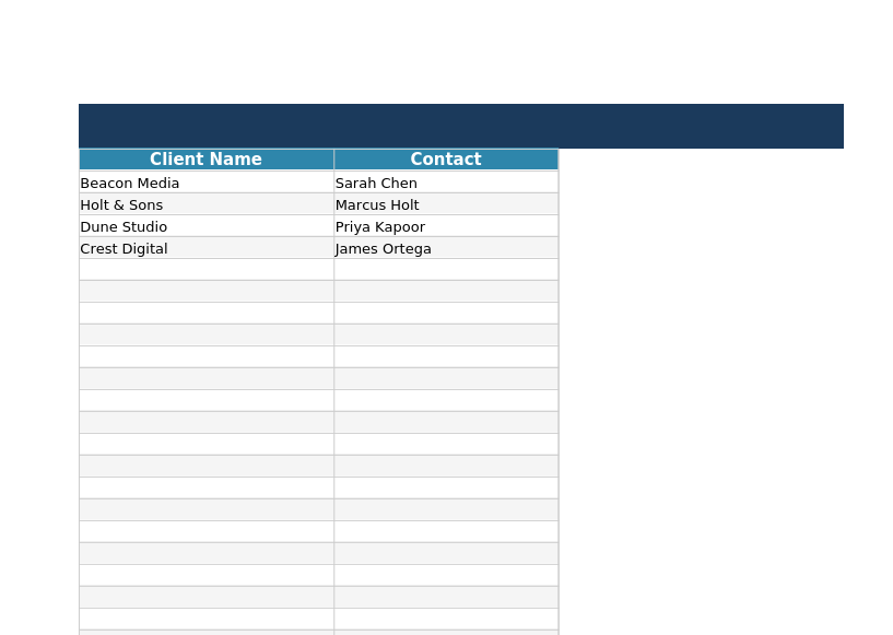 Freelancer Client & Invoice Tracker preview