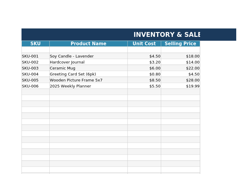Inventory & Sales Tracker preview